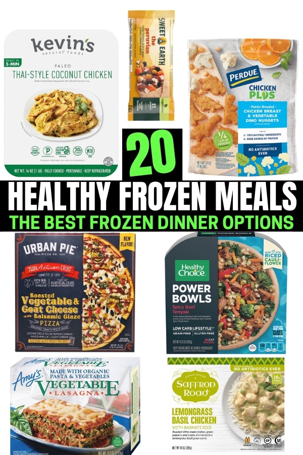 A compilation of the healthiest frozen dinners.