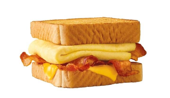 A sonic breakfast toaster on a white background.